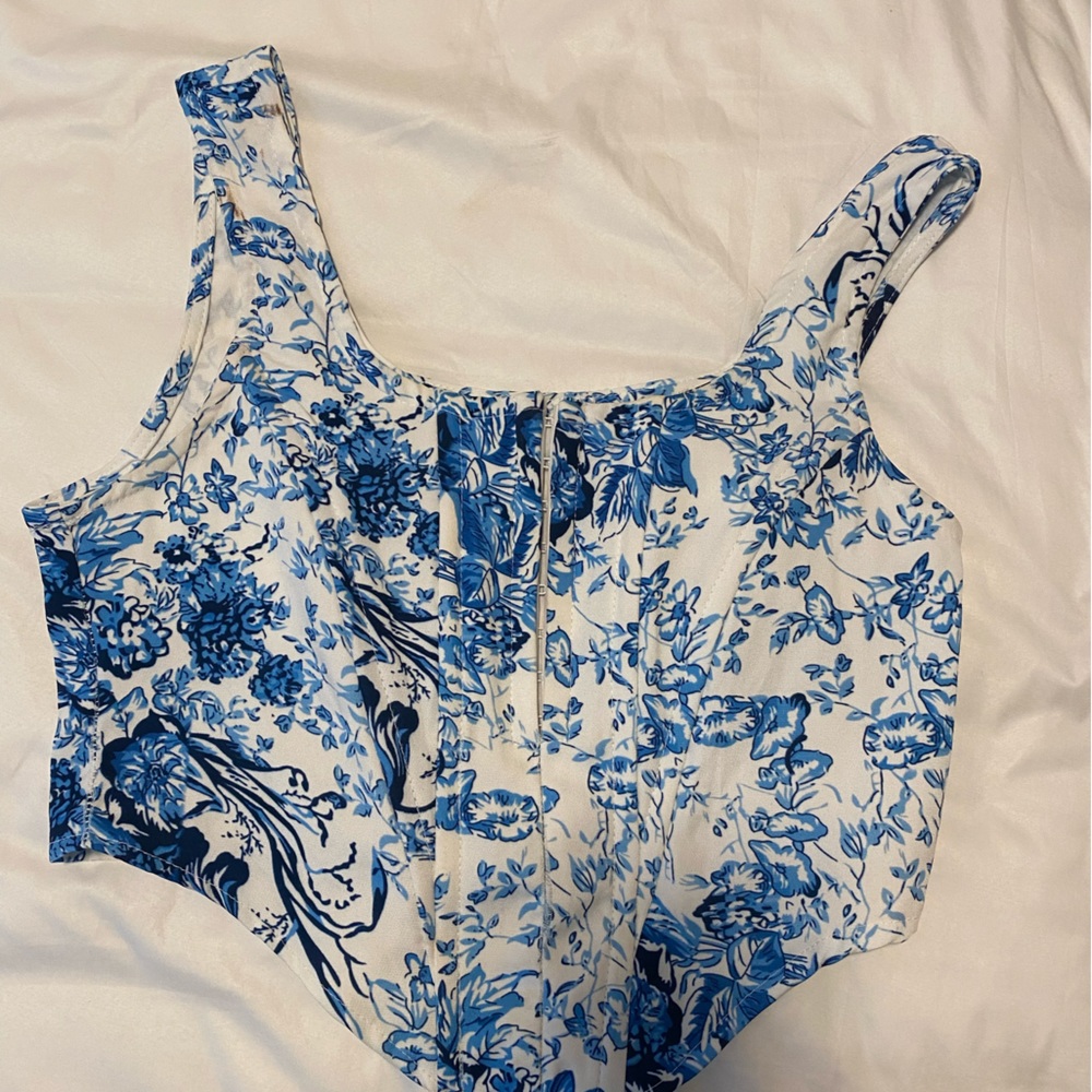 Floral corset top